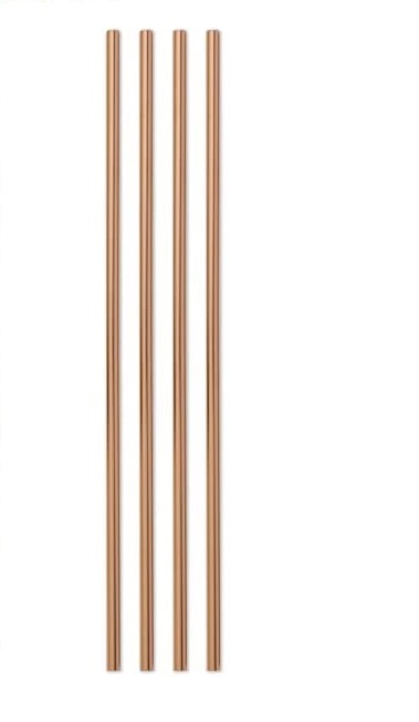 12 Metal Straws, 4pcs Ultra Long 0.24 Diameter Reusable Straight